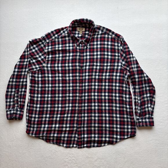 The Foundry Supply Co. Other - The Foundry Supply Co Men 3XL Long Sleeve Red Plaid Shirt Super Soft 100% Cotton